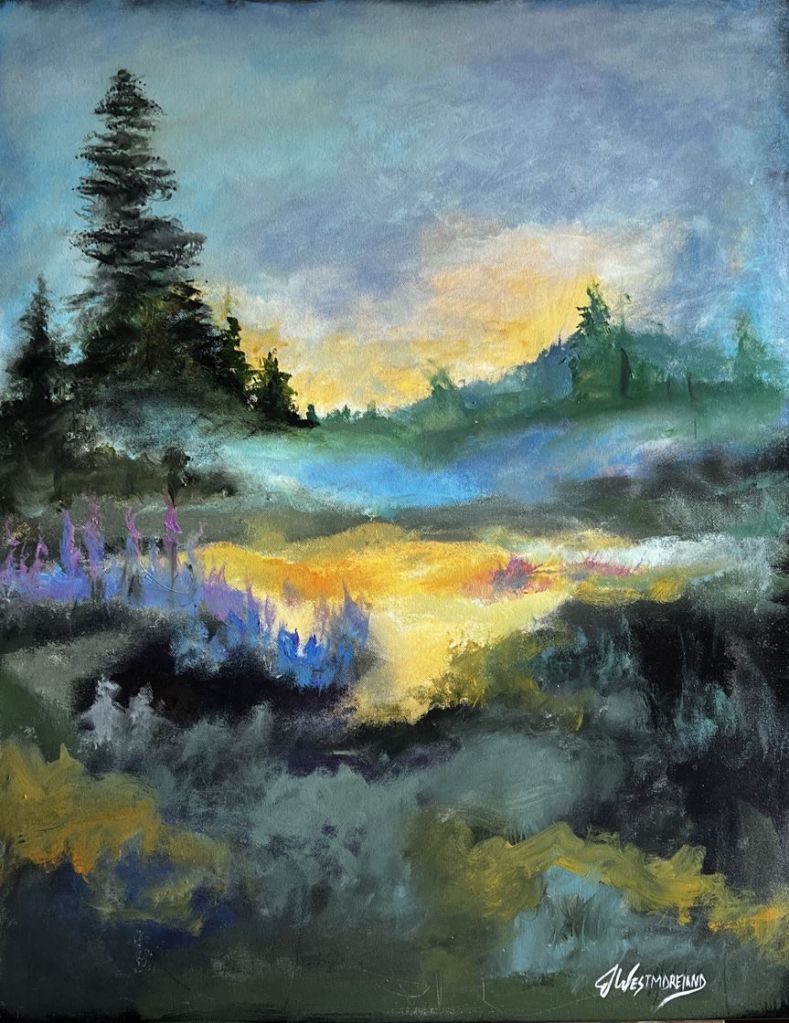 Moonlit Lake by Jeannette Westmoreland — tap to vote