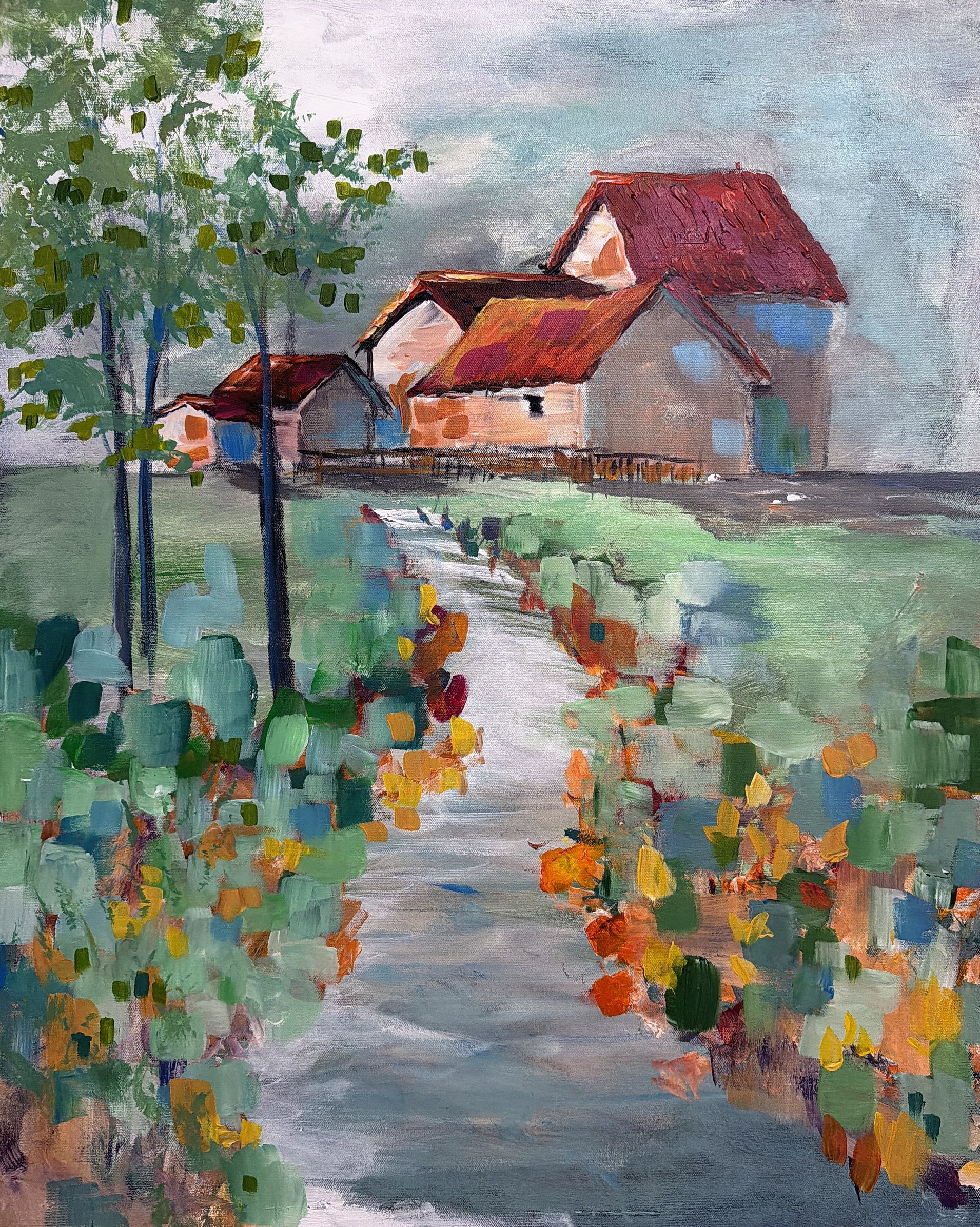 The Path to Home, original painting by Jeannette Westmoreland