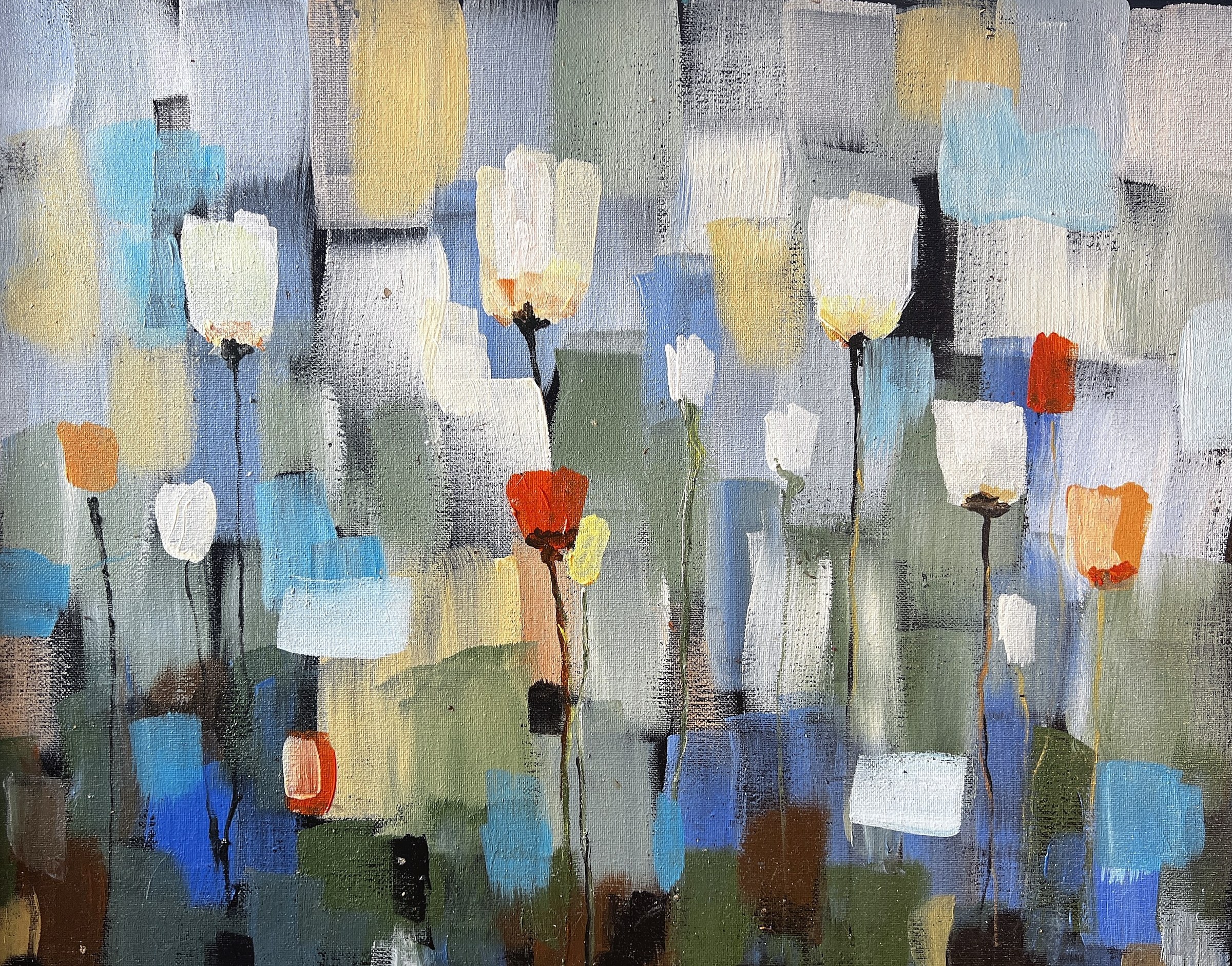 Tulips, original painting by Jeannette Westmoreland